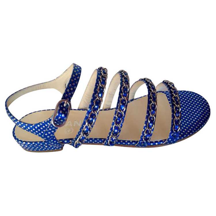 Chanel blue sandals - Gem