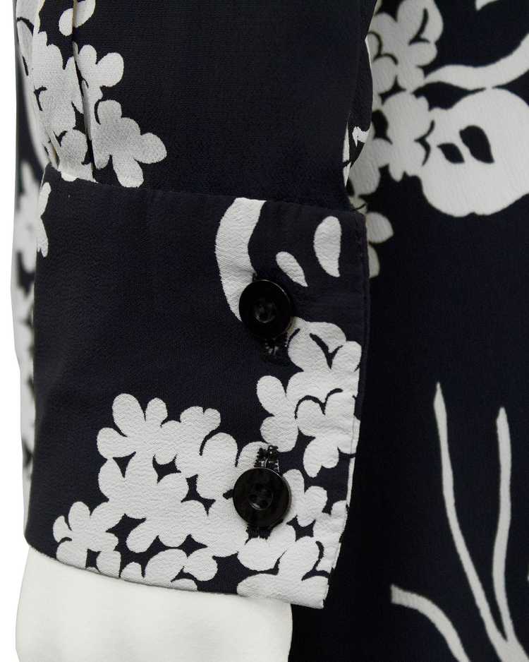 Black and Cream Floral Rayon Dress - image 5