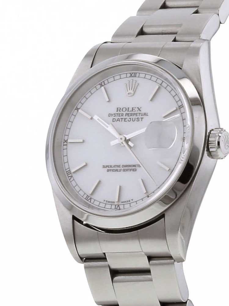 Rolex 1999 pre-owned Datejust 36mm - White - image 3