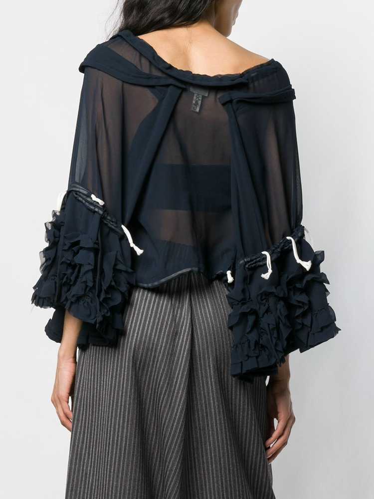 Comme Des Garçons Pre-Owned sheer drawstring blou… - image 4