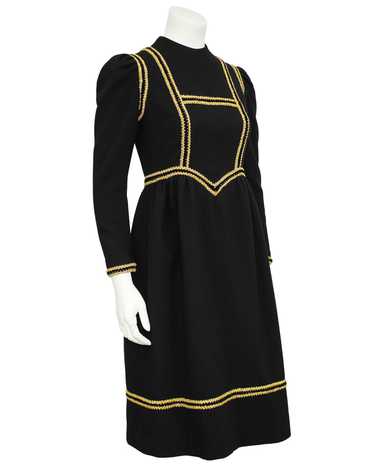 Geoffery Beene Black and Gold Dress