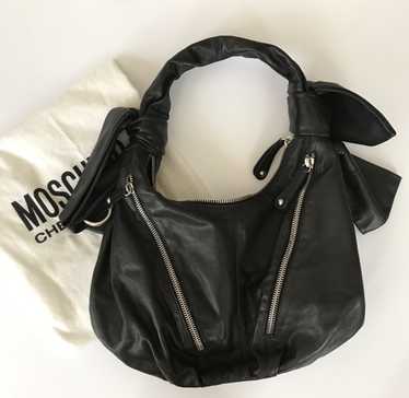 Moschino Black Leather Biker Bag - image 1