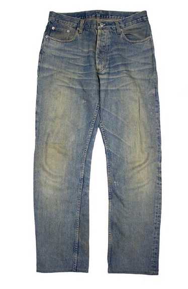 Helmut Lang Painter Jean Grey Metallic Rubberized