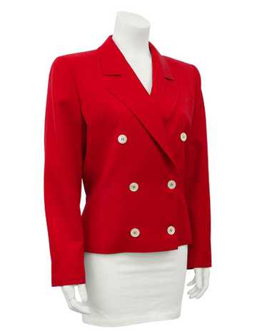 Valentino Red Tie Back Jacket