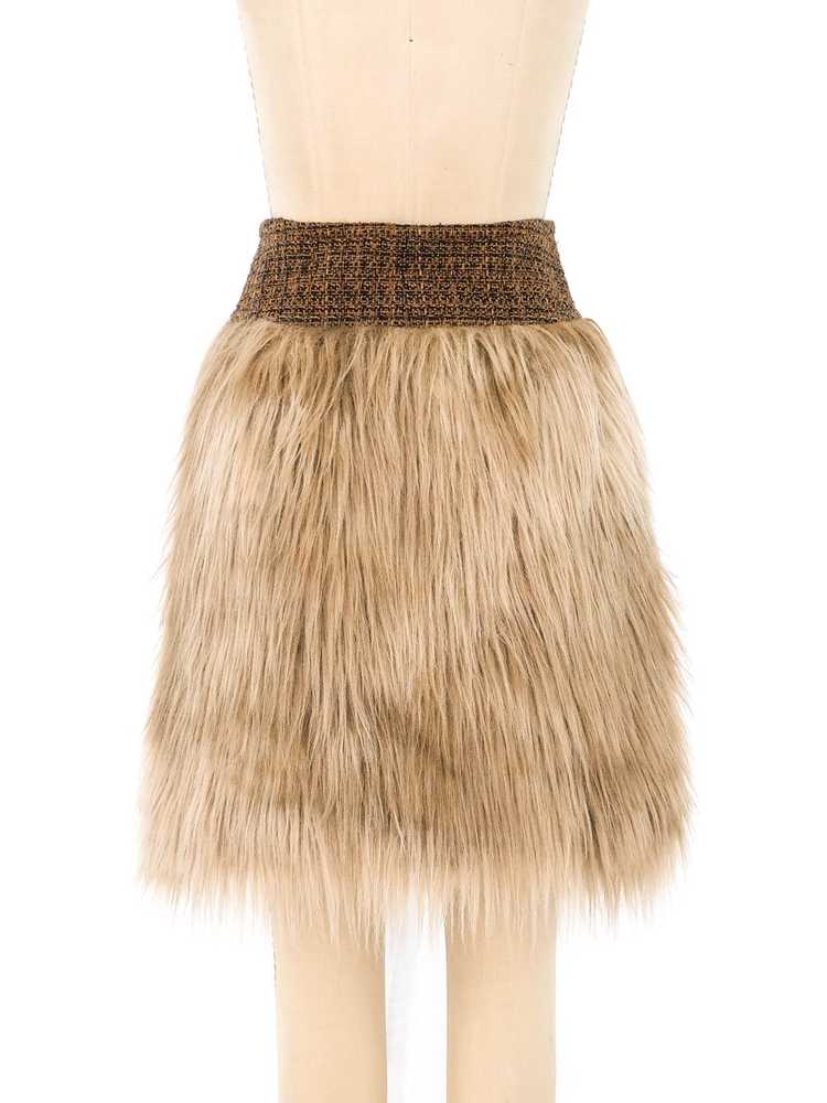 Chanel Faux Fur Skirt - image 5