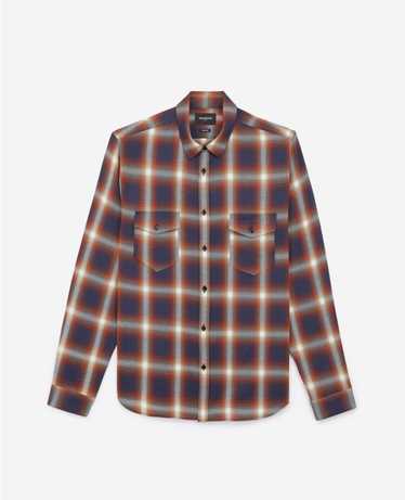 The Kooples Kooples Blue and Red Check Cotton Shir