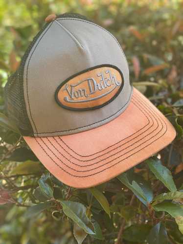 Von Dutch Hand bleach-dyed trucker hat