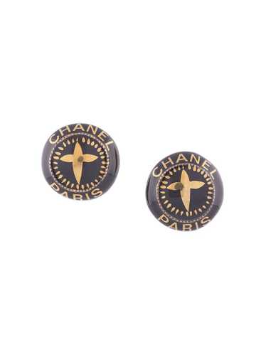 Chanel Pre-Owned - 1997 logo button earrings - wom