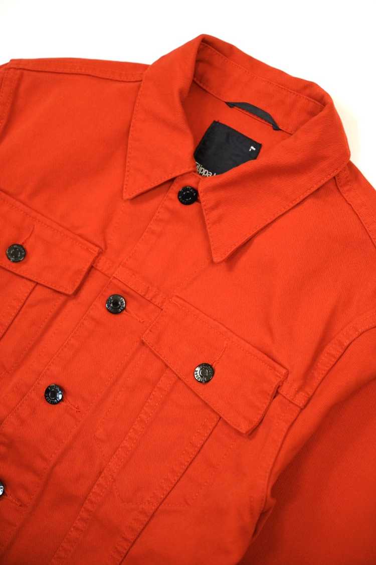 Filippa K Crimson Red Type 3 Style Denim Jacket - image 2