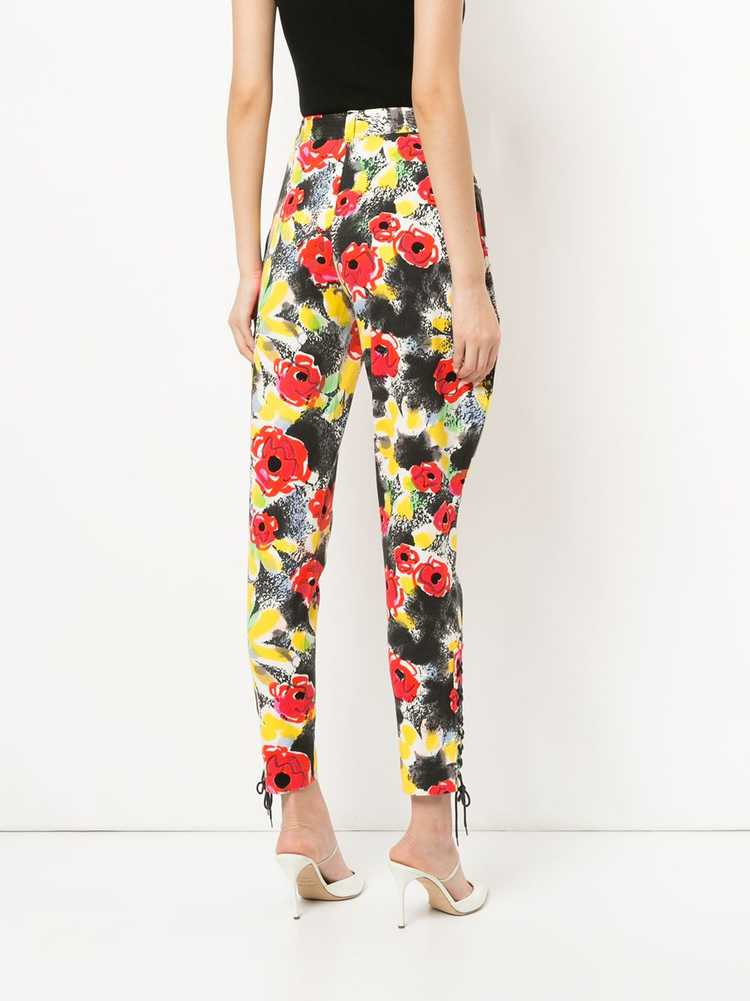 CHANEL Pre-Owned 1997 floral tailored trousers - … - image 4