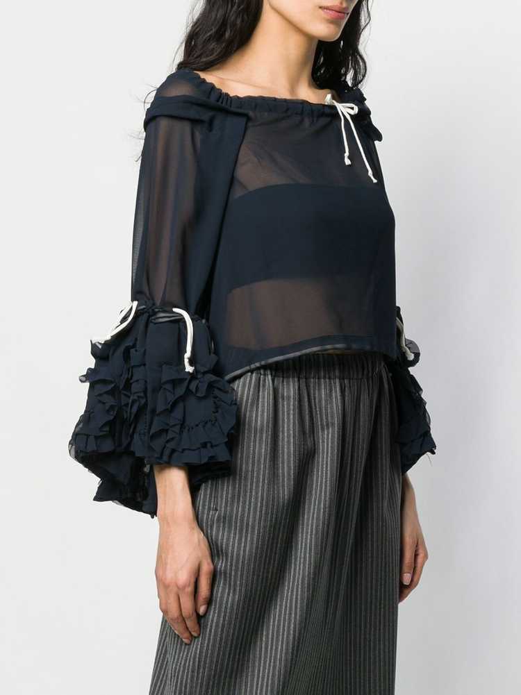 Comme Des Garçons Pre-Owned sheer drawstring blou… - image 3