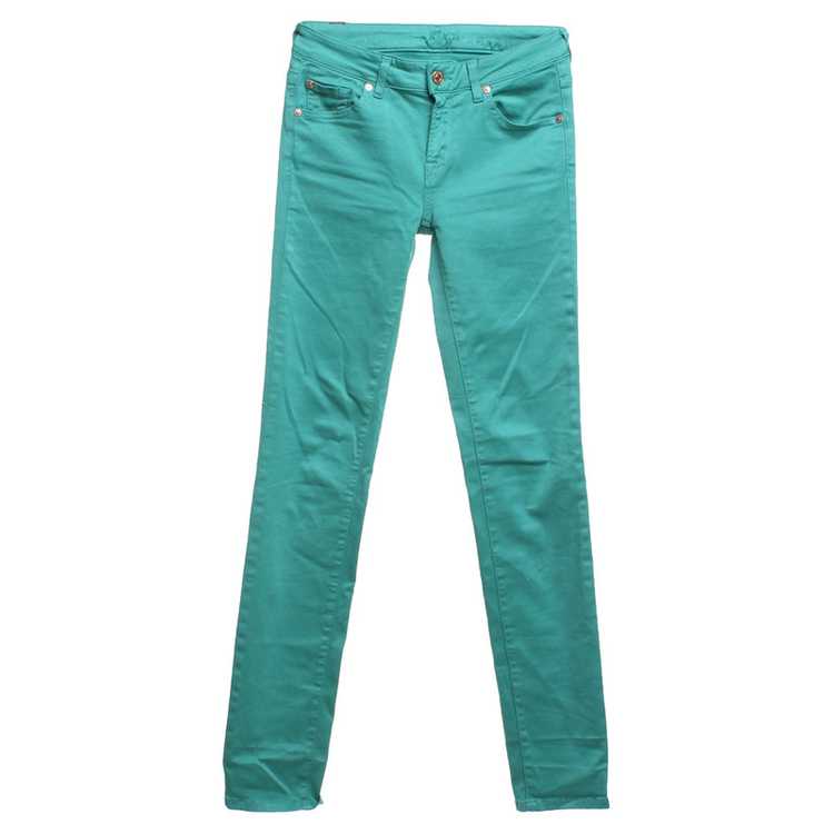 7 For All Mankind Skinny Jeans in mint green - image 1