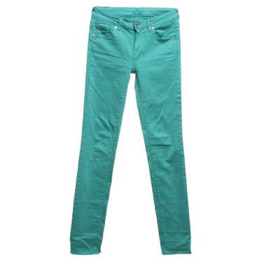 7 For All Mankind Skinny Jeans in mint green - image 1