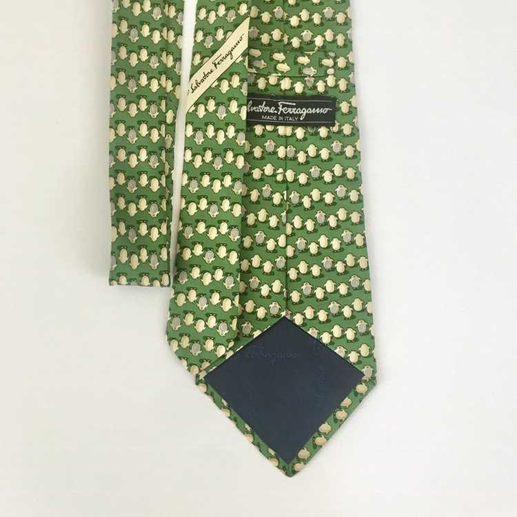 Ferragamo Green Penguin Tie - image 4
