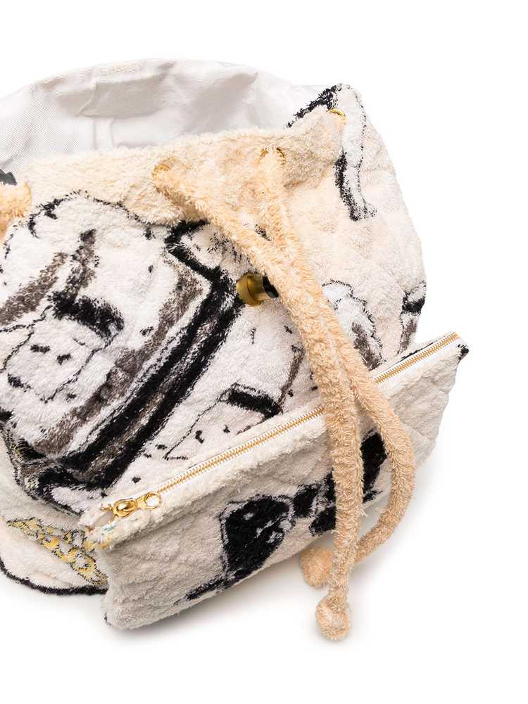 CHANEL Pre-Owned 1992 quilted towelling backpack … - image 5