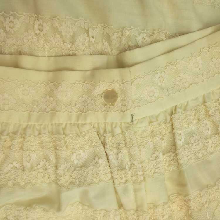 1960s ivory lace maxi skirt - image 5