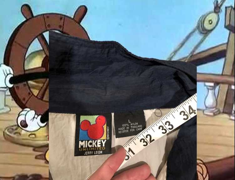 Disney Vintage Mickey Mouse Half Zip Windbreaker - image 3