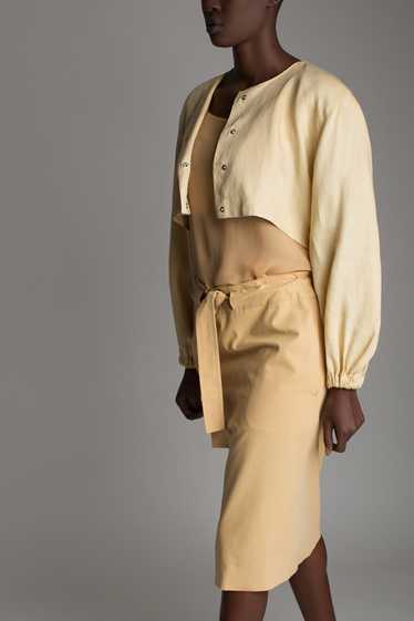 Vintage Claude Montana Linen Jacket