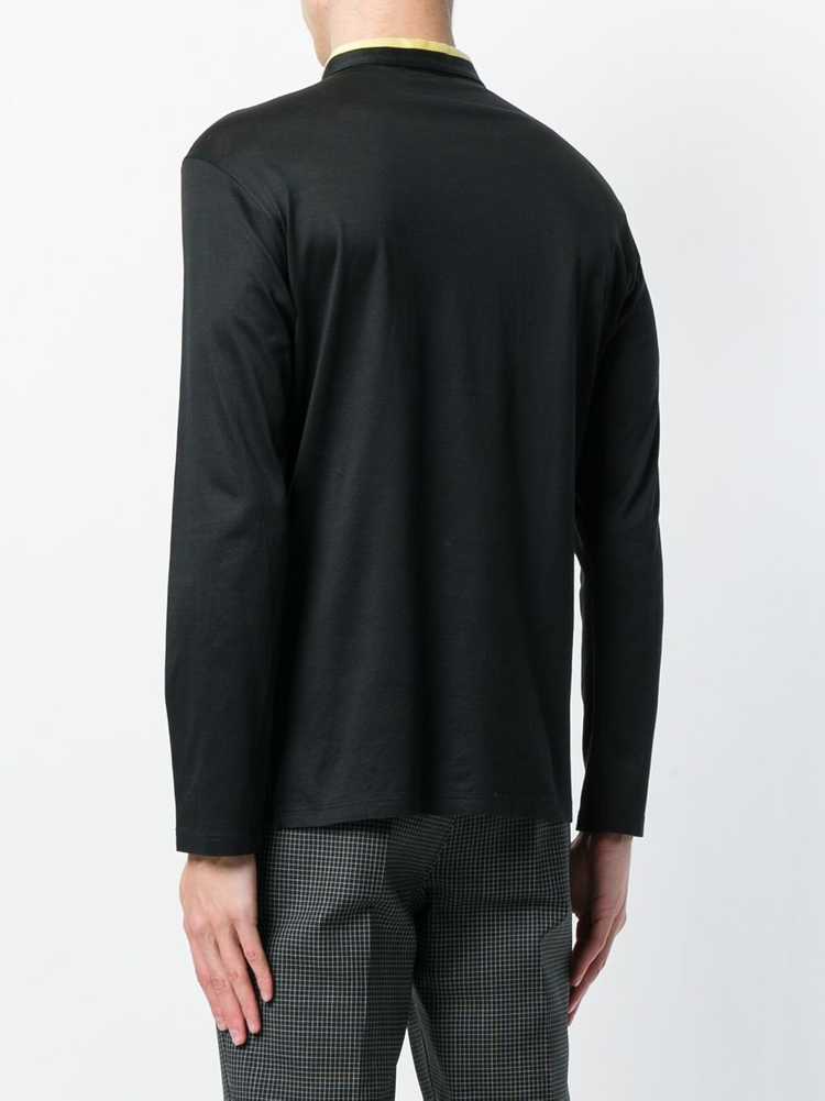 Helmut Lang Pre-Owned 1990s contrast-collar polo … - image 4