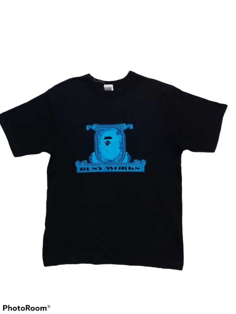 Bape Vintage 1993 Bape Busy Work Big Logo T-shirt - Gem