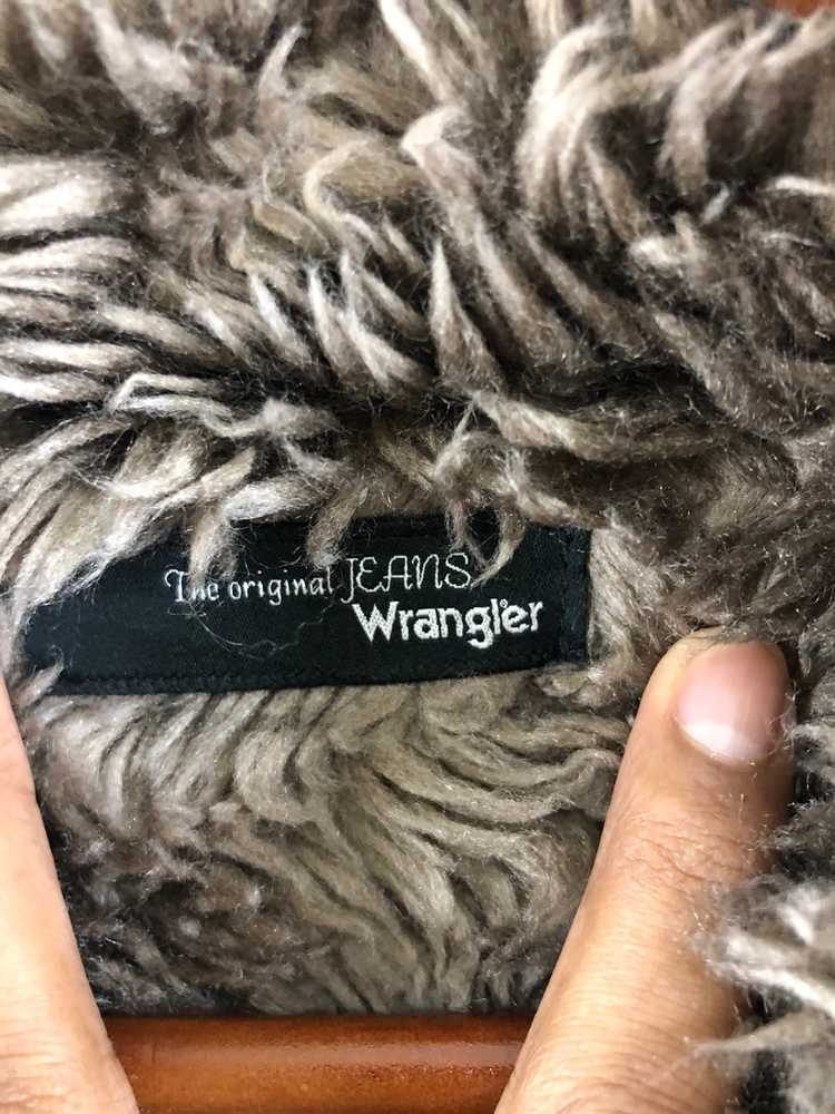 Wrangler Vintage Wrangler Leather Fur Jacket - image 4
