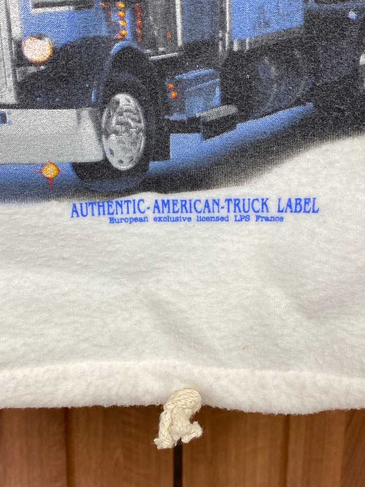 Animal Tee × Vintage American Truck Label fleece … - image 4