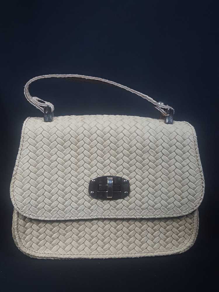 Borso in Pelle Braided Leather Handbag - image 5