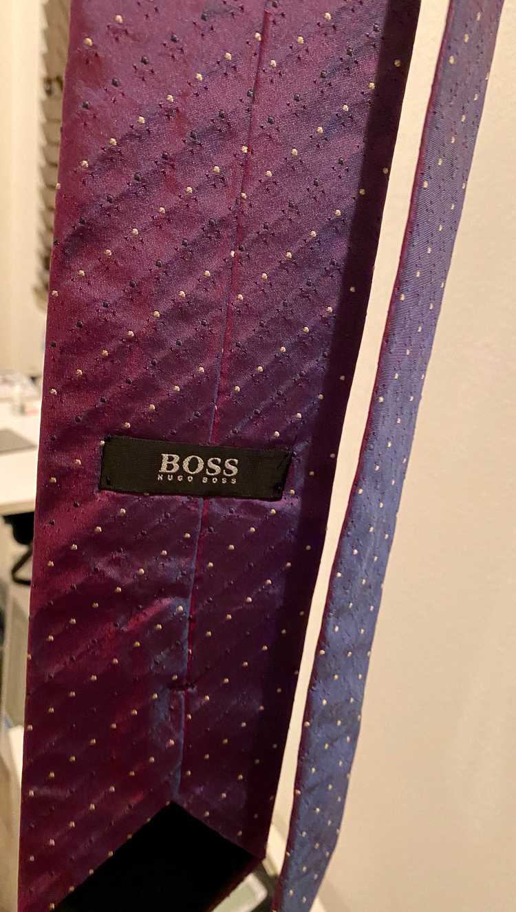 Hugo Boss Hugo Boss Mens Tie, Iridescent Purple. - image 4