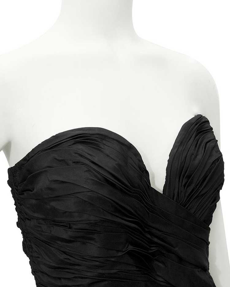 Vicky Tiel Black strapless gown - image 4