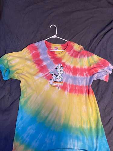 supreme dinosaur tee tie dye