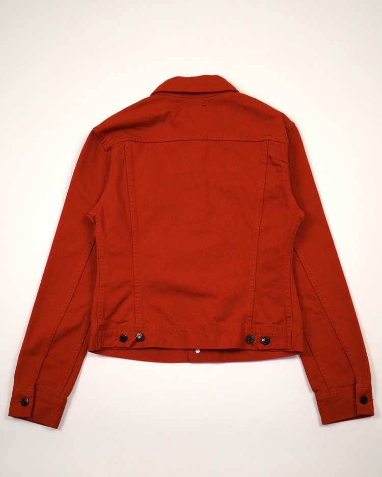 Filippa K Crimson Red Type 3 Style Denim Jacket - image 4