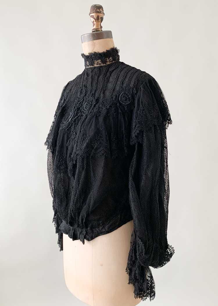 Antique Belle Epoque Lace Blouse - image 5