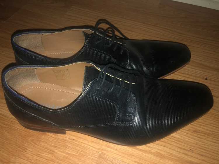 Topman Topman Leather Black Dress Shoes - image 1