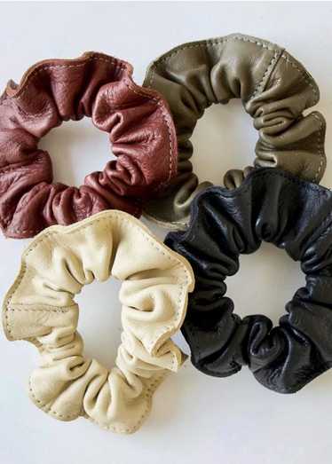 Leather Hair Scrunchie