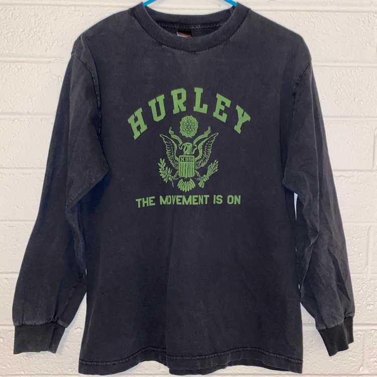 Hurley × Military × Vintage Hurley Green & Black … - image 1