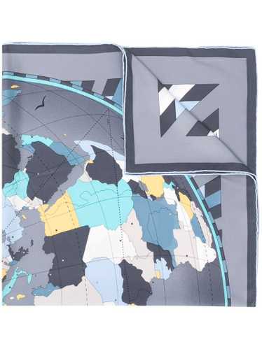 Cartier - world map print scarf - women - Silk - O