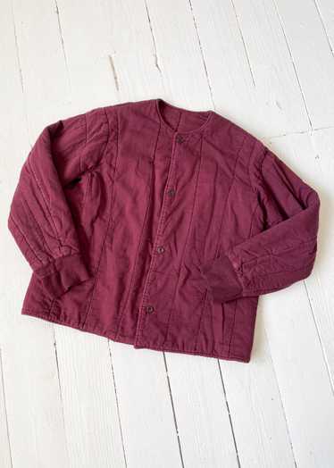 Vintage Aubergine Dyed Cotton Liner Jacket