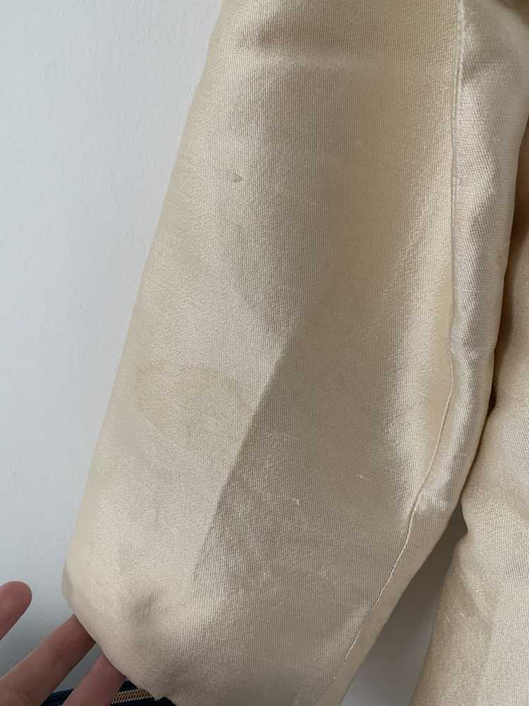 Vintage Silk Blazer Jacket - Silk Chiffon Lined -… - image 7