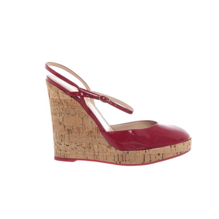 Yves Saint Laurent Wedges Patent leather in Red - image 2