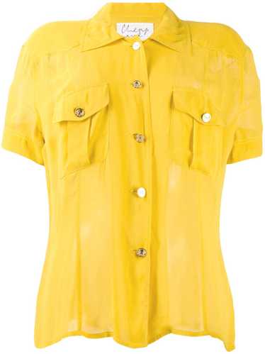 Moschino Pre-Owned 1990's shortsleeved sheer shirt