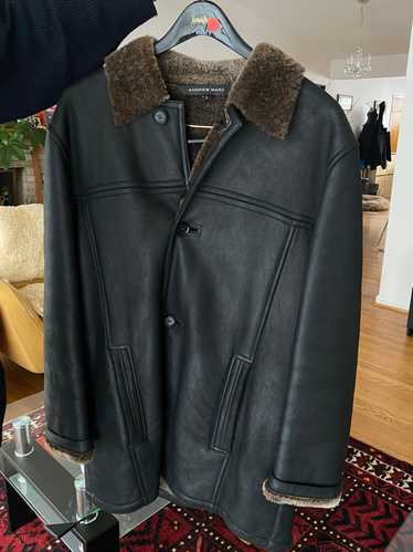 Andrew Marc Men's Leather & Shearling Coat