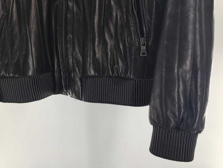 Prada Prada Quilted Leather Biker Jacket 40 Medium - image 3
