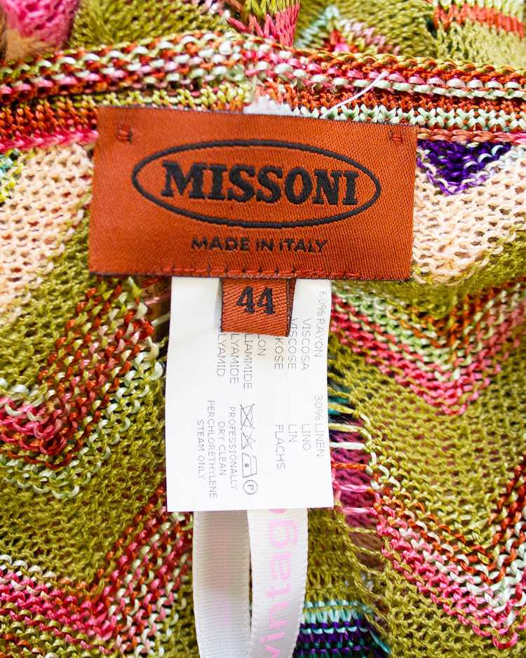 Missoni Multi Colour Knit Chevron Dress and Long … - image 10