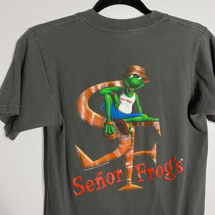 Vintage 2004 Senor Frogs Grand Cayman Tee fits S - image 2