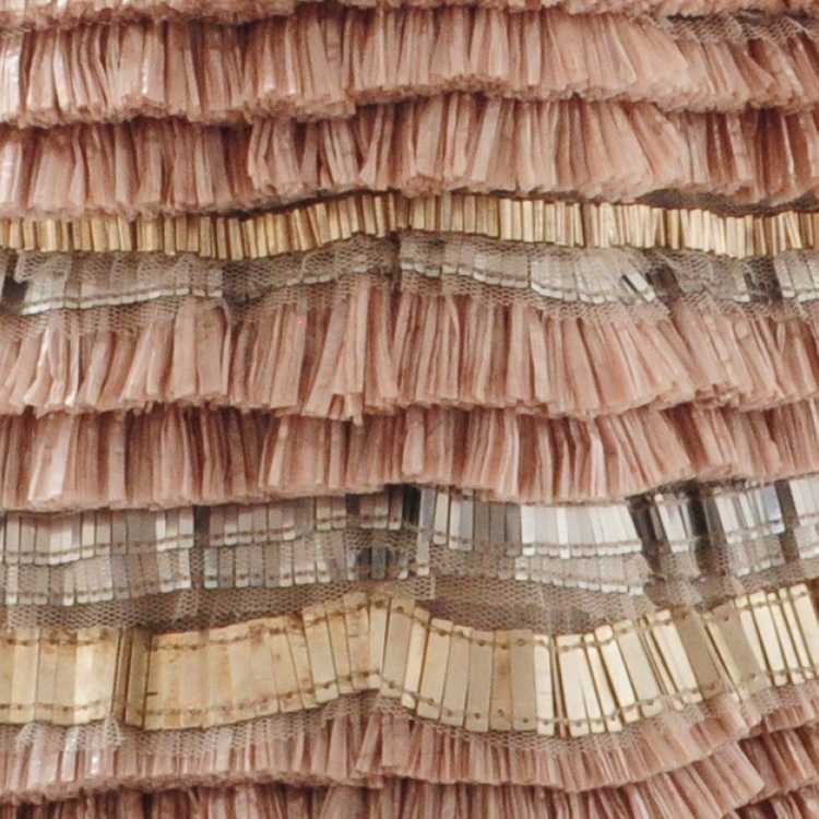 Matthew Williamson Pink / beige raffia skirt - image 4