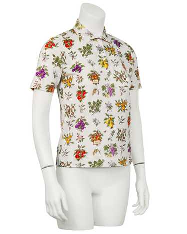 Gucci Floral Polo Top - image 1