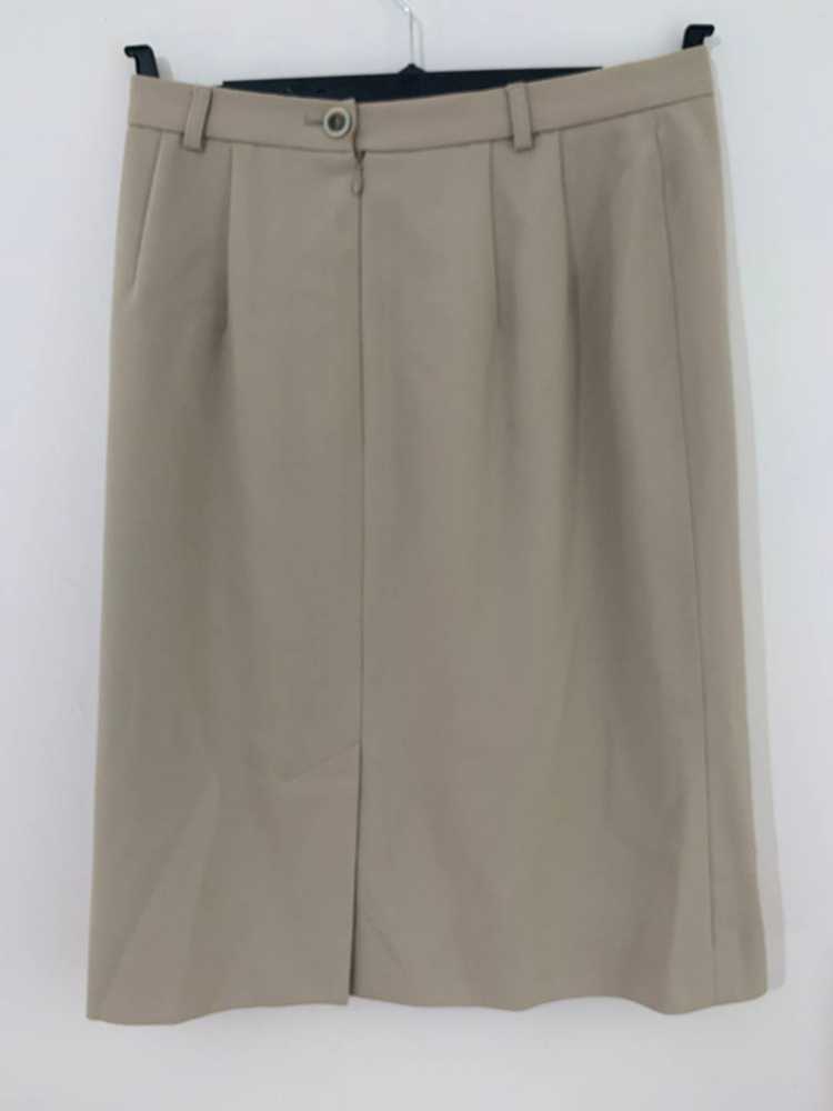 Vintage Jaeger Skirt Knee Length Beige UK Size 14 - image 2