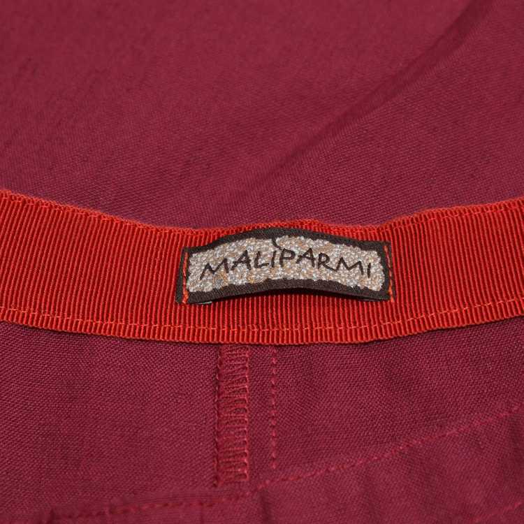 Maliparmi Trousers Linen in Bordeaux - image 4