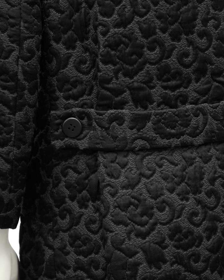 Tiktiner Black Brocade Coat - image 5