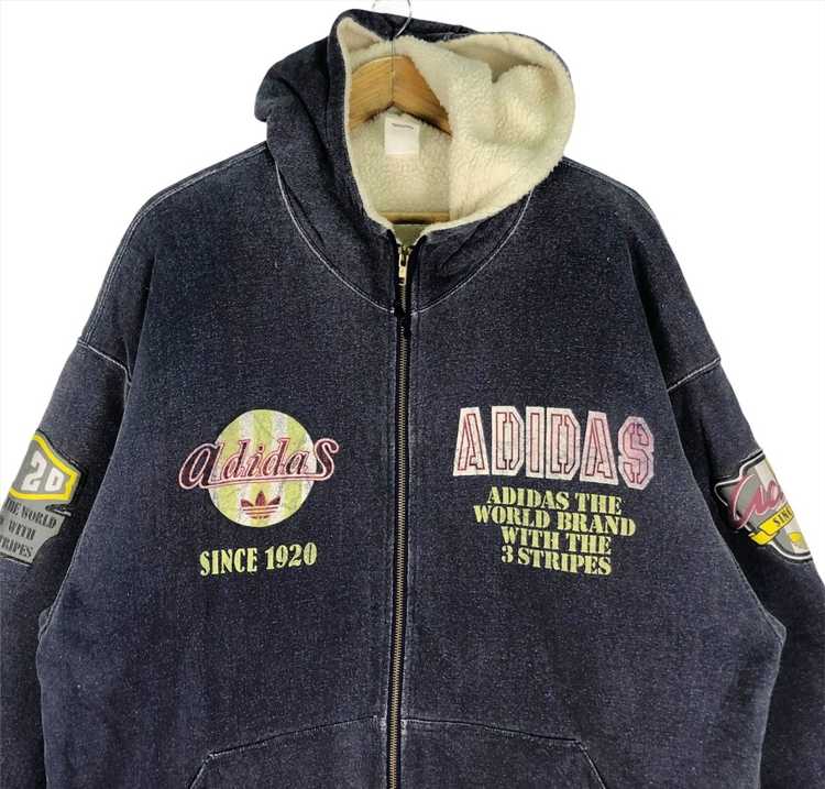 Adidas × Vintage Vintage 90s ADIDAS Sherpa Lining… - image 3